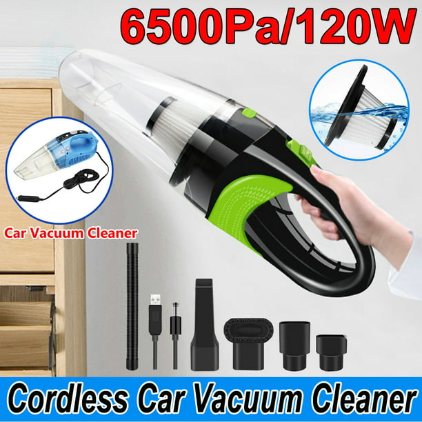Wireless mini handheld portable 120W high power family car dual vacuum cleaner